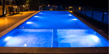 Premier Lighting in Pool with LEDs