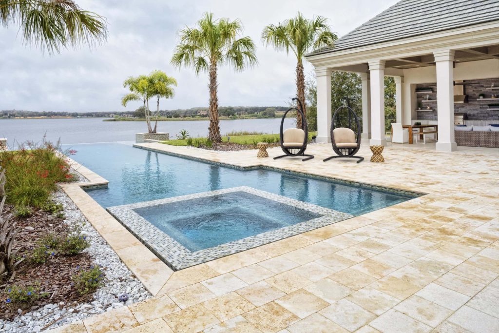 Pool with wading area