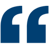 Large Blue Quotation marks