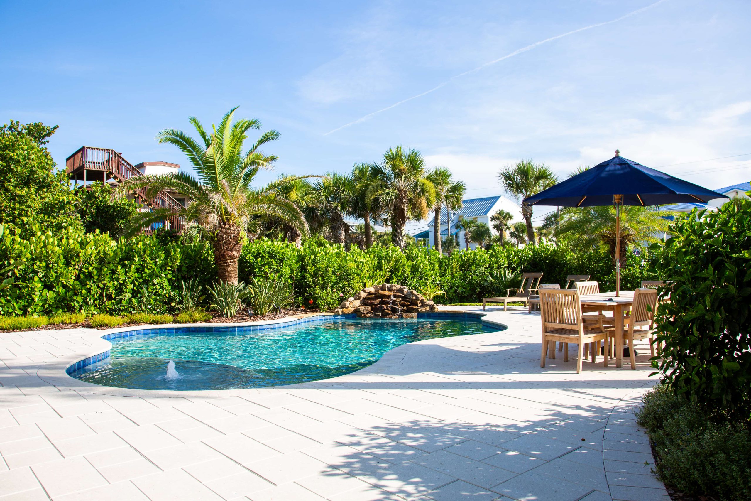 Pool reviews from customer with backyard pool