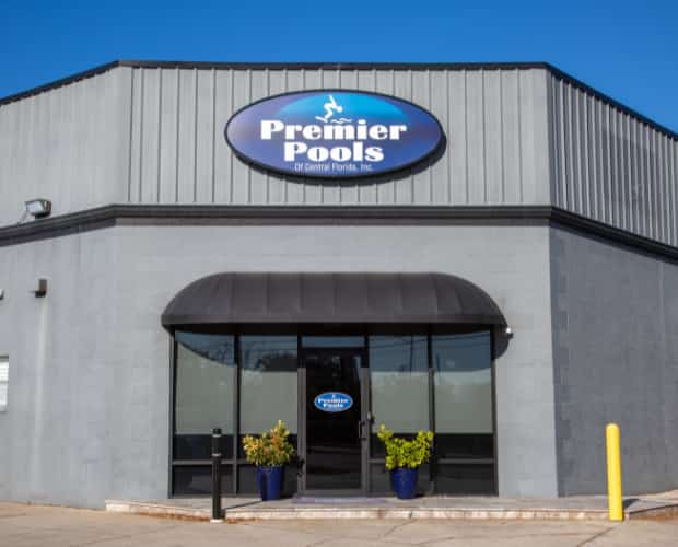 Premier Pools office door